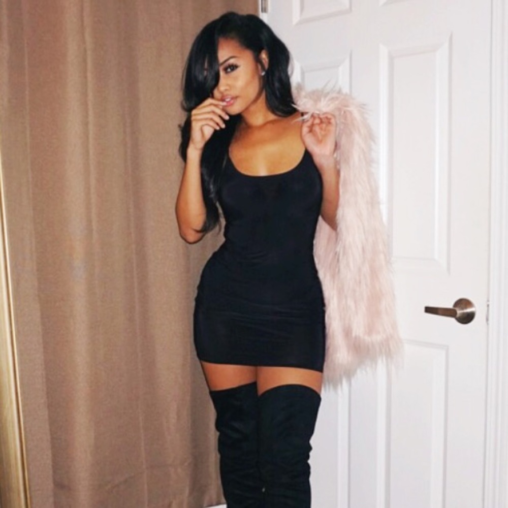 Black BOOHOO Mini Dress